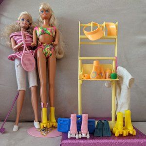 2 Barbie dolls - California Surf Shop